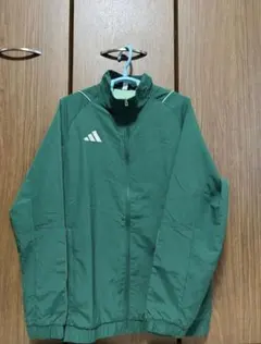 アディダス裏メッシュウーブンジャケットグリーン　2XL