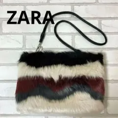 最終価格【A4収納可】ZARA BASIC エコファー ショルダーバッグ