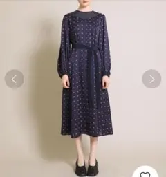 フレイアイディー 刺繍レースコンビボウタイドレス ワンピース