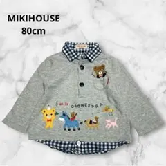ミキハウス　プッチー 音楽隊 長袖トレーナーシャツ　80cm