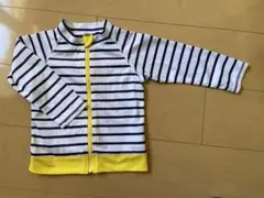 ストライプ ジッパー付き ラッシュガード