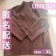 新品✨UNIQLO ダブルフェイスショートコート ブラウン XLサイズ