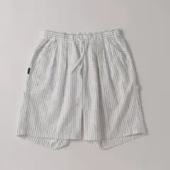 ストライプショートパンツ 白黒