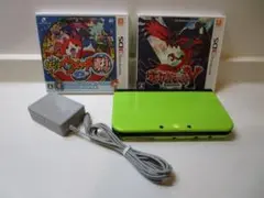 ニンテンドー New 3DS LL ライム×ブラック 本体／ソフトおまけ付き