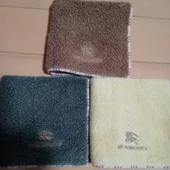 週末価格！バーバリータオルハンカチ、茶他