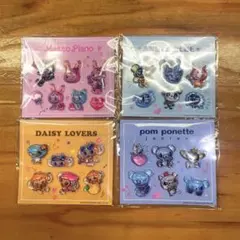 ナルミヤキャラクターぷっくりシールセット セブンイレブン 限定 4種