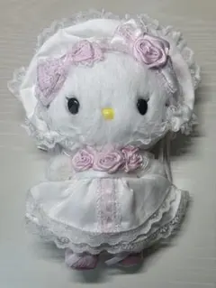 サンリオ ホワイトフリルデザインシリーズ　ハローキティ マスコット