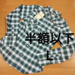 【新品未使用】BACK NUMBER 長袖ネルシャツL チェック柄