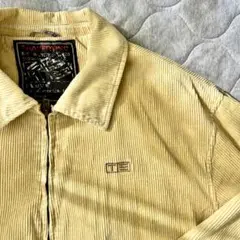 コーデュロイ ジップアップジャケット イエロー