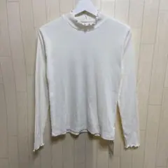 【新品未使用】coen メローリブタートルネックロンT ホワイト M