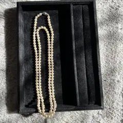 二重真珠ネックレス クリーム色