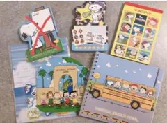 【ほぼ新品未使用】スヌーピーグッズセット♪メモ/ノート/レターセット/シール付き