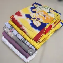 3562 小紋着物まとめ売り6着！リメイク•お稽古用など☆