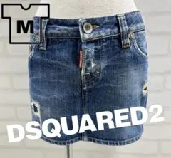 ★美品★ DSQUARED2 ダメージ デニム ミニスカート Mサイズのサムネイル