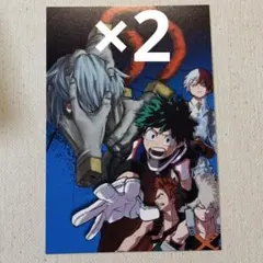 ヒロアカ 原画展 コミックス 表紙 ポストカード 緑谷 爆豪 轟 死柄木 3巻