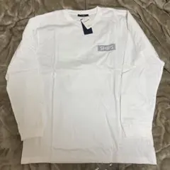 SHIPS 長袖　Tシャツ　ホワイト　LL