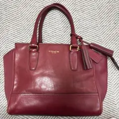 COACH ハンドバッグ レザー タッセル付き COACH レザー トートバッグ タッセル付き - メルカリ