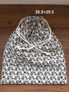 ハンドメイド　巾着袋　体操服袋　お着替え袋　フレブル　フレンチブルドッグ　犬柄