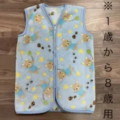 西松屋　冬用スリーパー・かいまき　フリース　1〜8歳用　くまさん柄