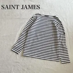 【美品】SAINT JAMES T3 ホワイト×ブラック 長袖プルオーバー