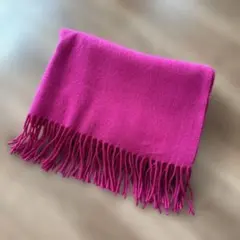 【Green Label Relaxing】マフラー/フューシャピンク/ウール
