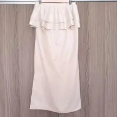 【新品】ペプラムベルト付きタイトスカート M