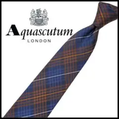 美品 ◎ Aquascutum アクアスキュータム 中古 ネクタイ チェック柄