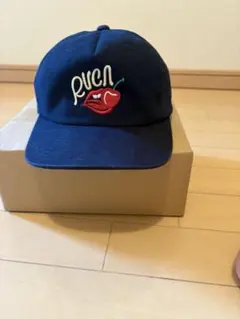 RVCA キャップ ネイビー 刺繍ロゴ スナップバックのサムネイル