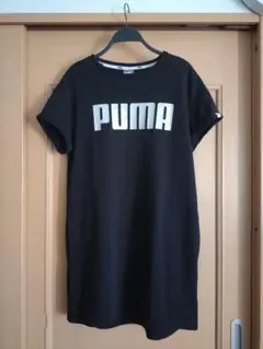 プーマ　黒　ポケット付きワンピース・ＸＬサイズ