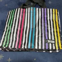 最終値下げ、LeSportsac ストライプ エコバッグ 大きめ