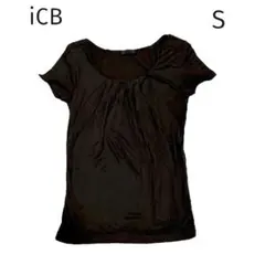 iCB アイシービー シルク混紡ソフトTシャツ カットソSサイズ オンワード樫山のサムネイル