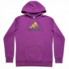 【adidas】アディダス ビッグロゴ スウェットパーカー パープル 【