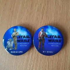 くら寿司STARWARSマグネット　①R2-D2＆C-3PO　②ポー・ダメロン