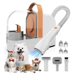 犬用バリカン ペット用バリカンセット グルーミング掃除機 12000Pa 超強