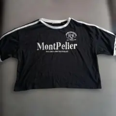 AS KNOW AS plus ブラック クロップドTシャツのサムネイル