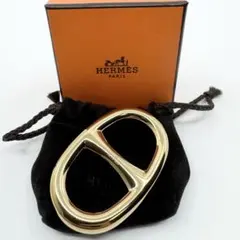 【未使用品】エルメス HERMES スカーフリング シェーヌダンクル ゴールド