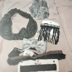 ヘアアクセサリー 　セット　バレッタ　クリップ　チョーカー　ヘアバンド　シュシュ