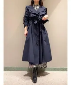 【新品未使用】SNIDEL ラッフルフリルトレンチコート