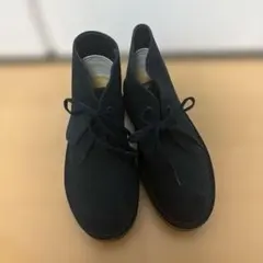 【美品】Clarks デザートブーツ　22.5㎝　ネイビー 紺 スエード