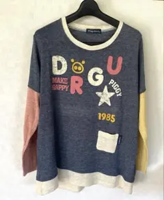 drug stores 薄手春ニット グラフィックプリント