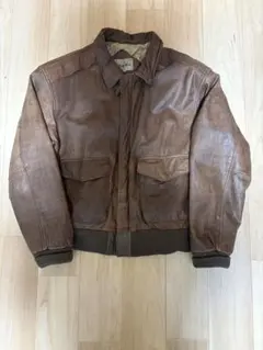 90s 本革 フライトジャケット レザー ブルゾン