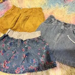 キッズスカート3点セット サイズ90 80