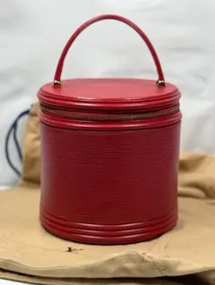 【極上品　希少】ルイヴィトン エピ カンヌ バニティバッグ カスティリアンレッド
