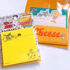 トムとジェリー　えらべる付箋　シンプル　ふせん　付箋　蛍光　タフィー　くじ　メモ