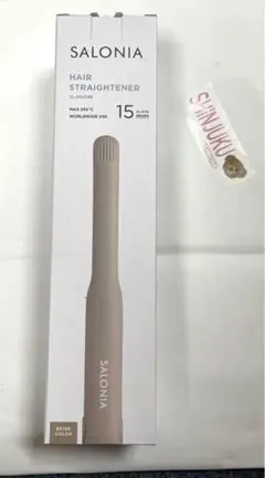 SALONIA ストレートヘアアイロン 15mm ベージュのサムネイル