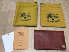 IL BISONTE レザー パスケース ブラウン