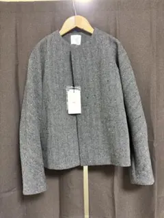 【未使用】iki ウールメルトン/アンゴラショートコート