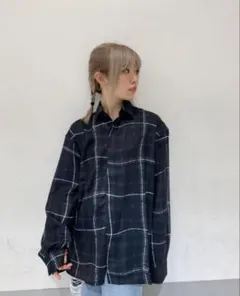 SEA ROOM LYNN チェック柄 長袖ネルシャツ グレー M - メルカリ