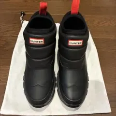 HUNTER スノーブーツ ブラック　防水　ショートブーツのサムネイル