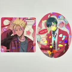 ブルーロック　ダイカットクリアカードコレクション　糸師凛　士道龍聖　2点